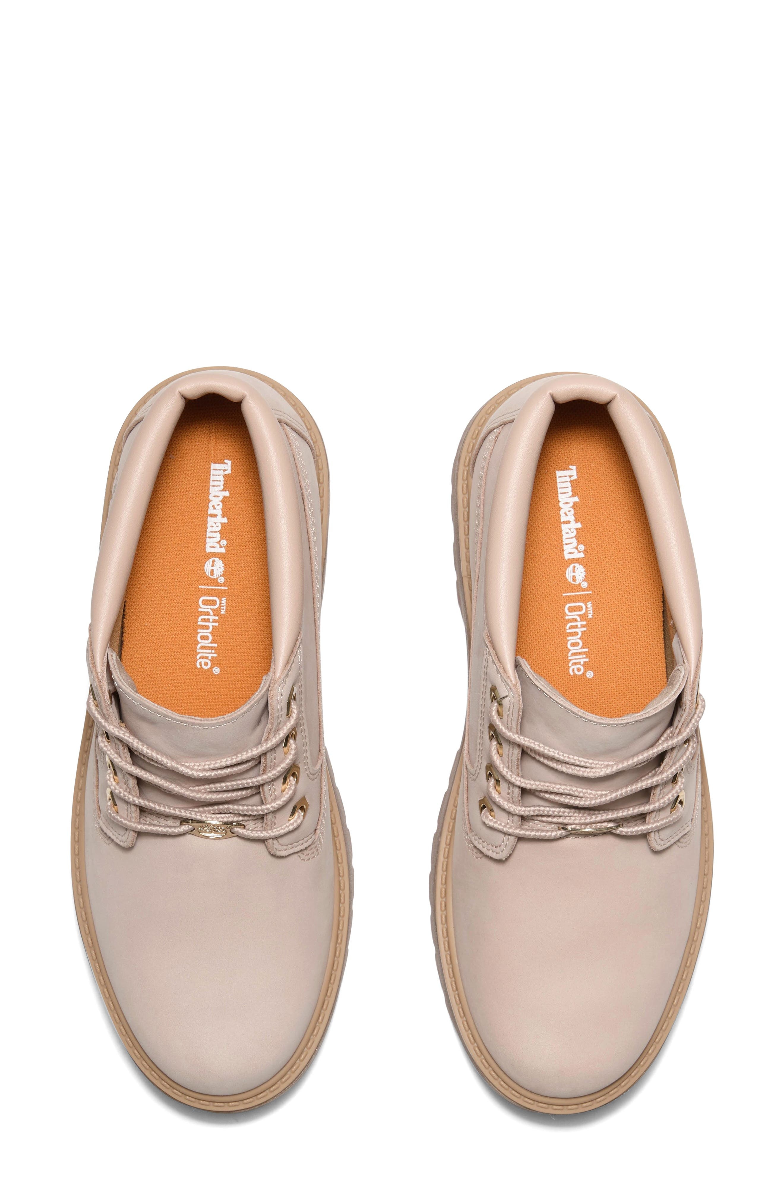 Timberland Stone Street Waterproof Platform Boot in Light Beige Nubuck at Nordstrom - 3