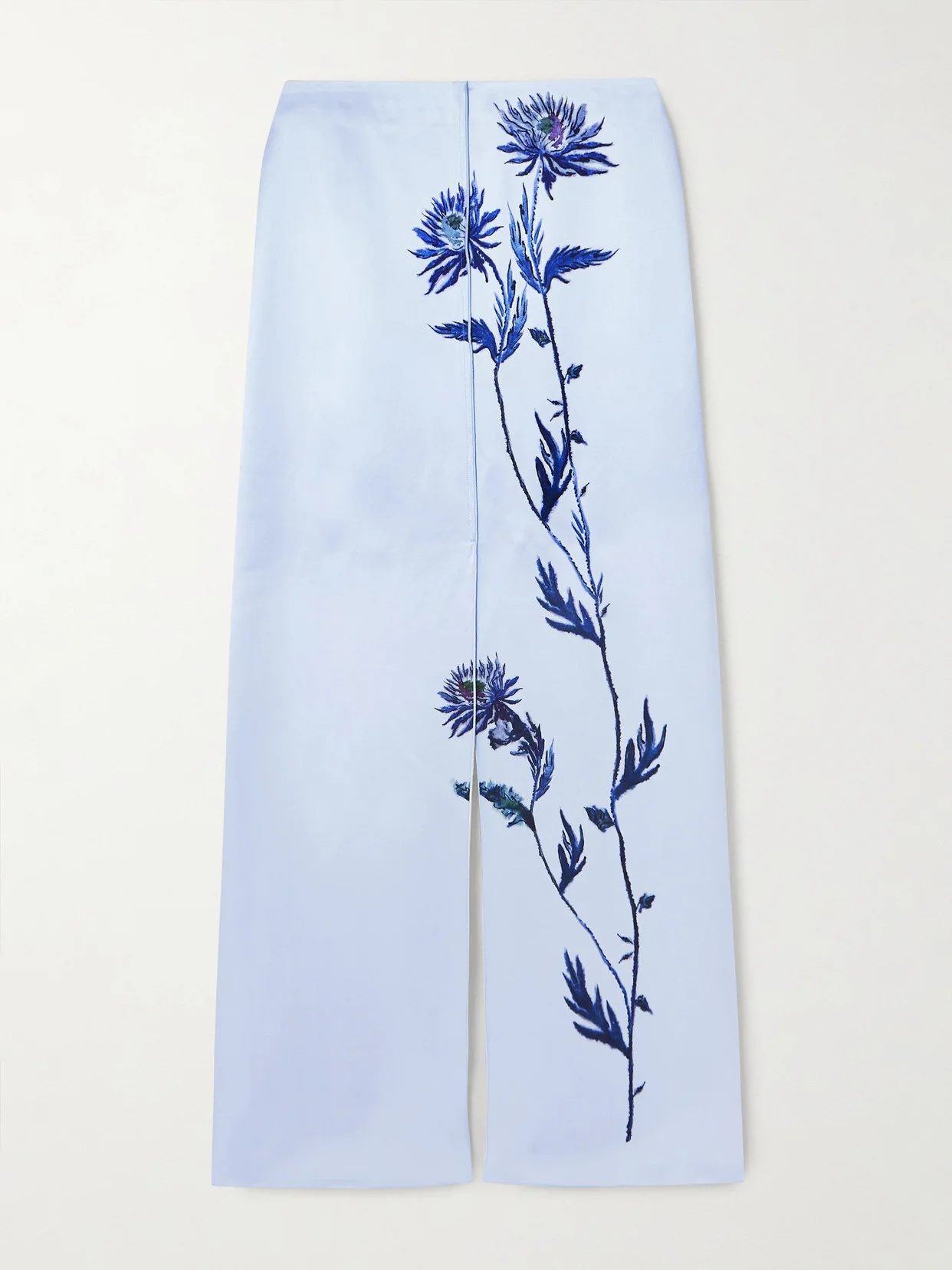 Kat Floral-print Silk-satin Maxi Skirt - 1