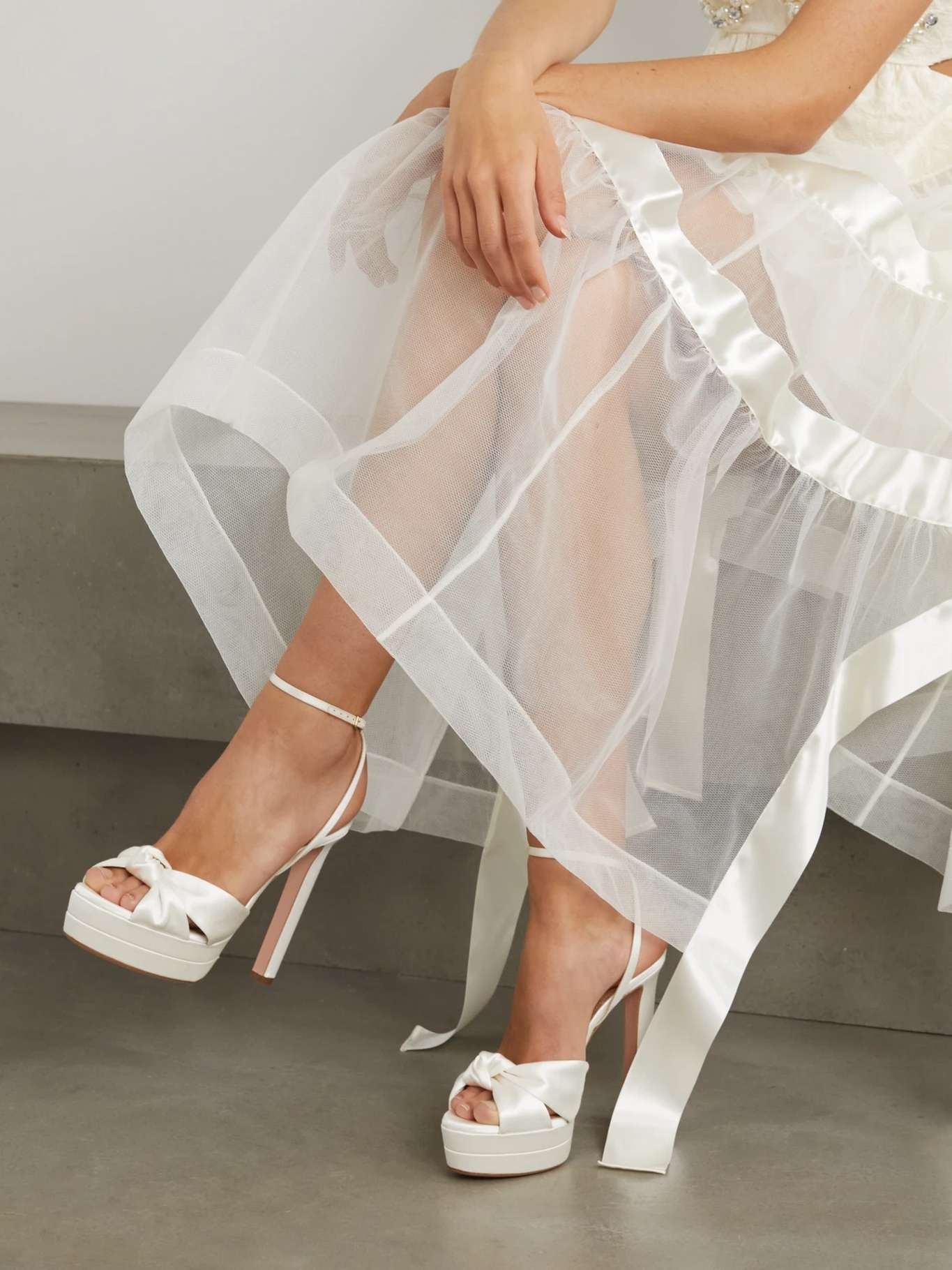 Cupid Aquazzura Australia AQUAZZURA Cupid Plateau 130 Knotted