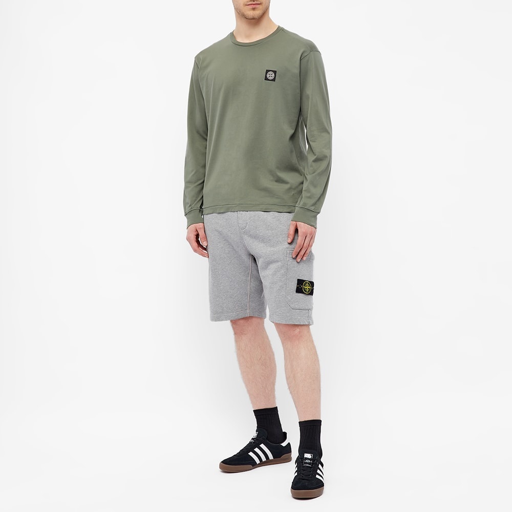 Stone Island Long Sleeve Patch Logo Tee - 6