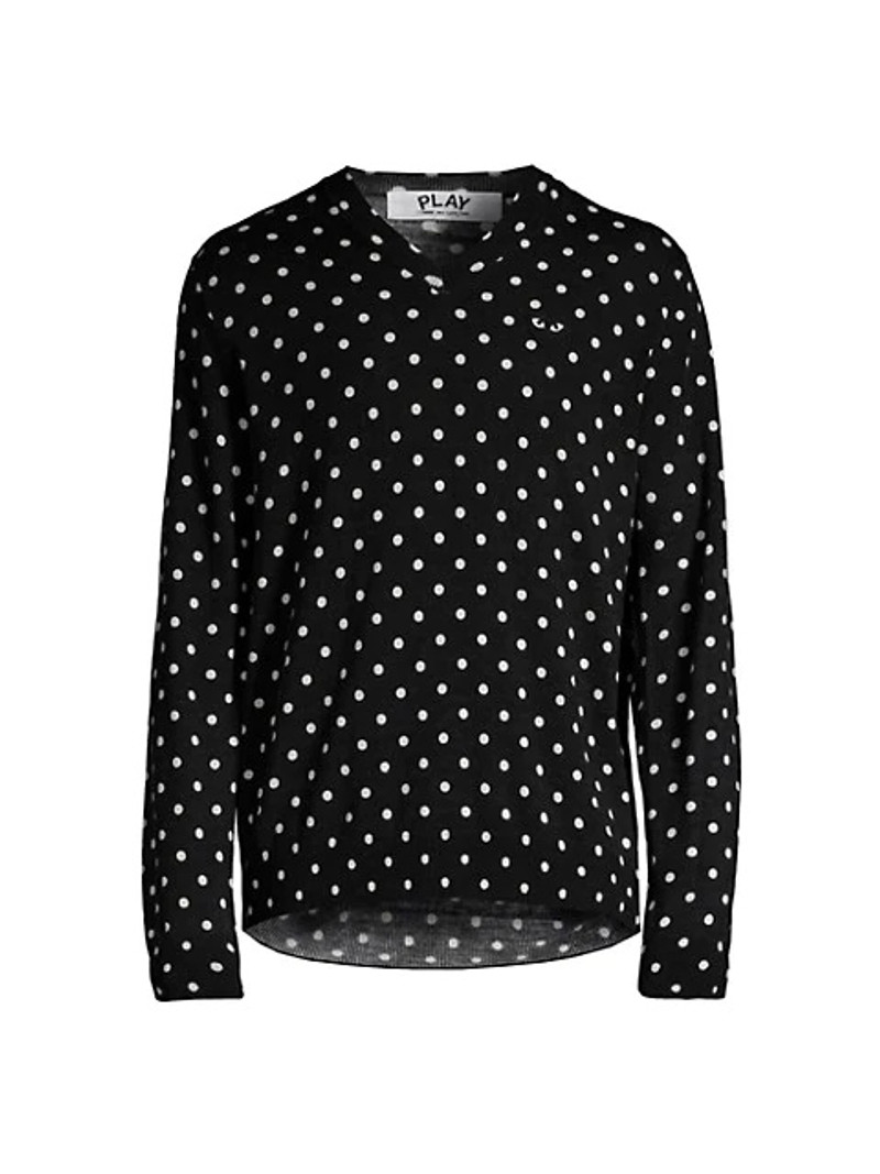 Polka Dot Wool Sweater - 1
