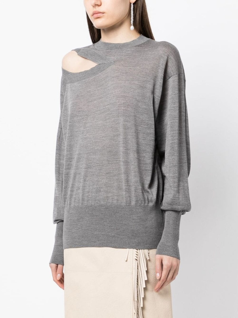 fine-knit cut-out jumper 3
