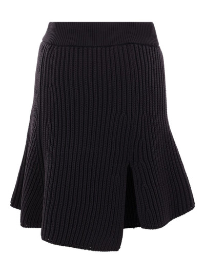 sacai Ribbed-knit skirt outlook