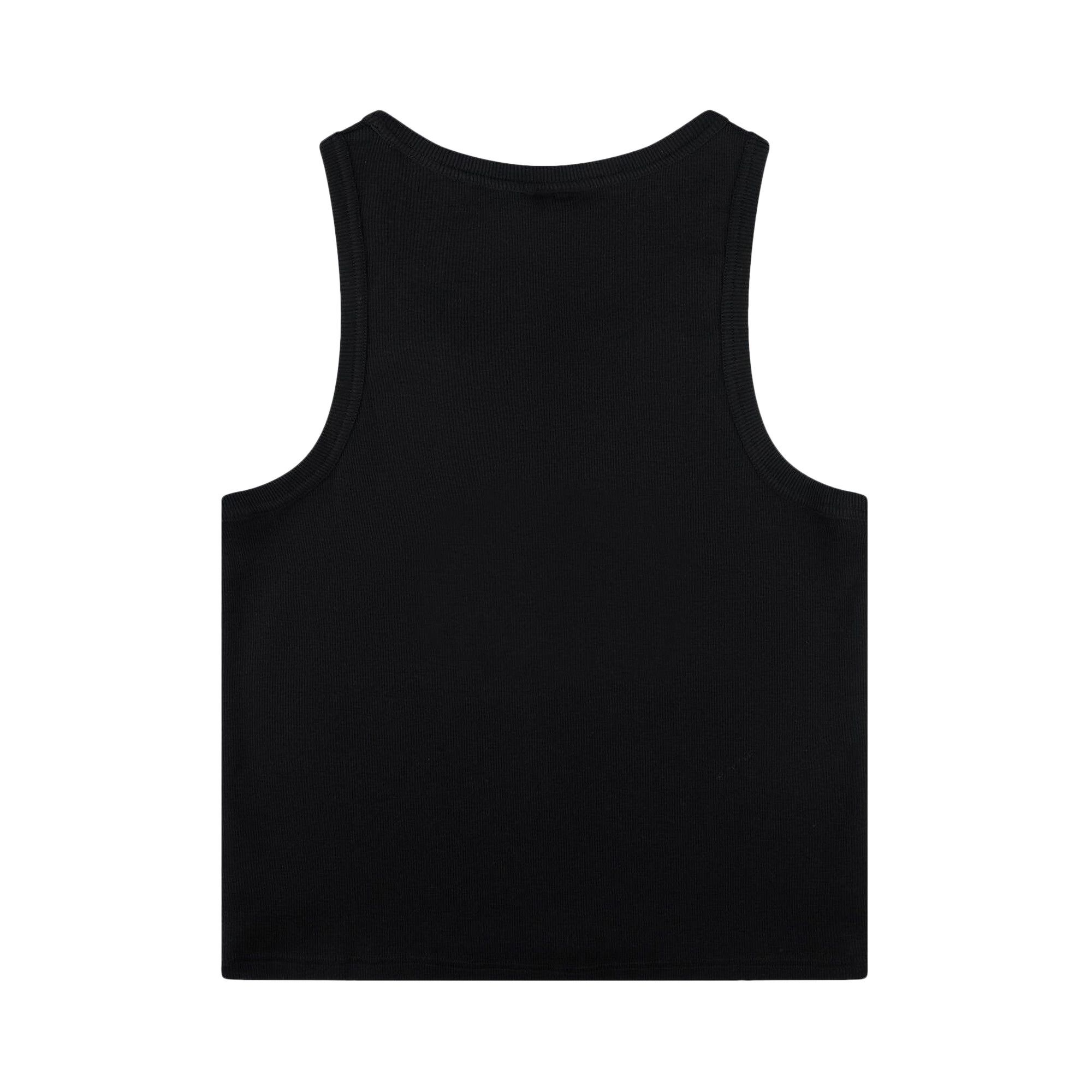 Charles Jeffrey Loverboy Knitted Logo Tank Top 'Black' - 2