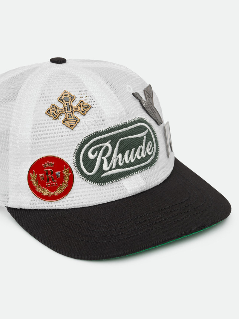 RHUDE PATCH MESH TRUCKER HAT 5