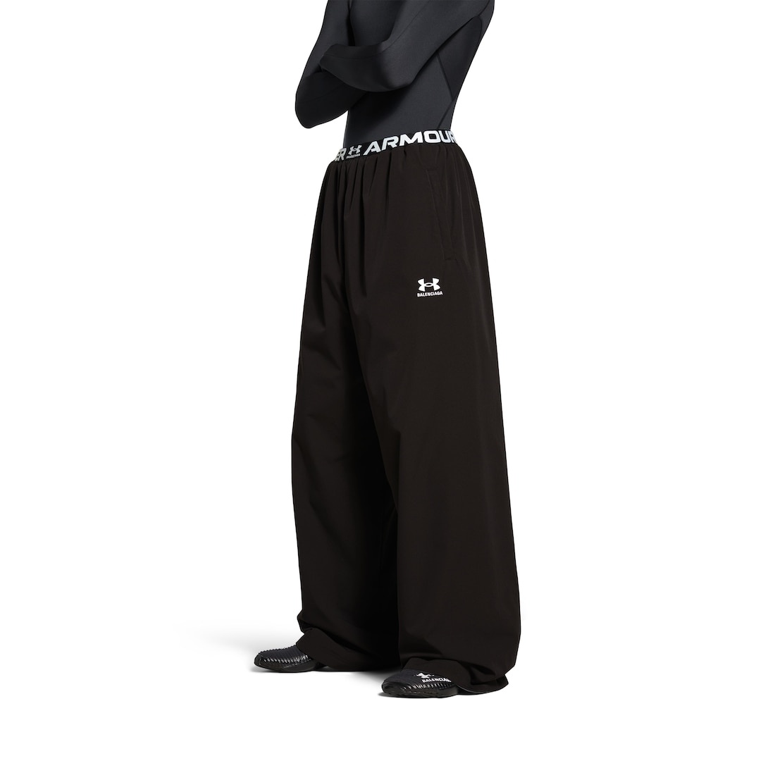 Men's Under Armour® Reversible Layered Tracksuit Pants in Black - 6