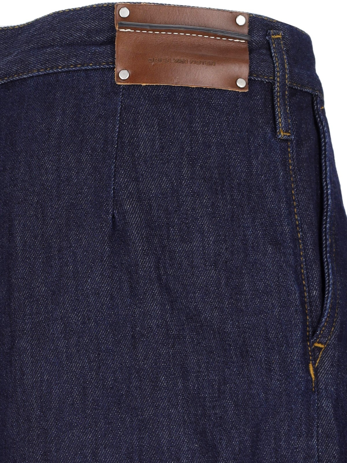 PLEATED BAGGY JEANS - 4