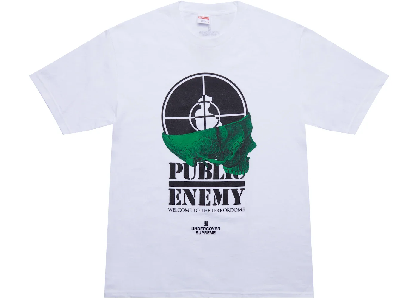 Supreme UNDERCOVER/Public Enemy Terrordome Tee White - 1