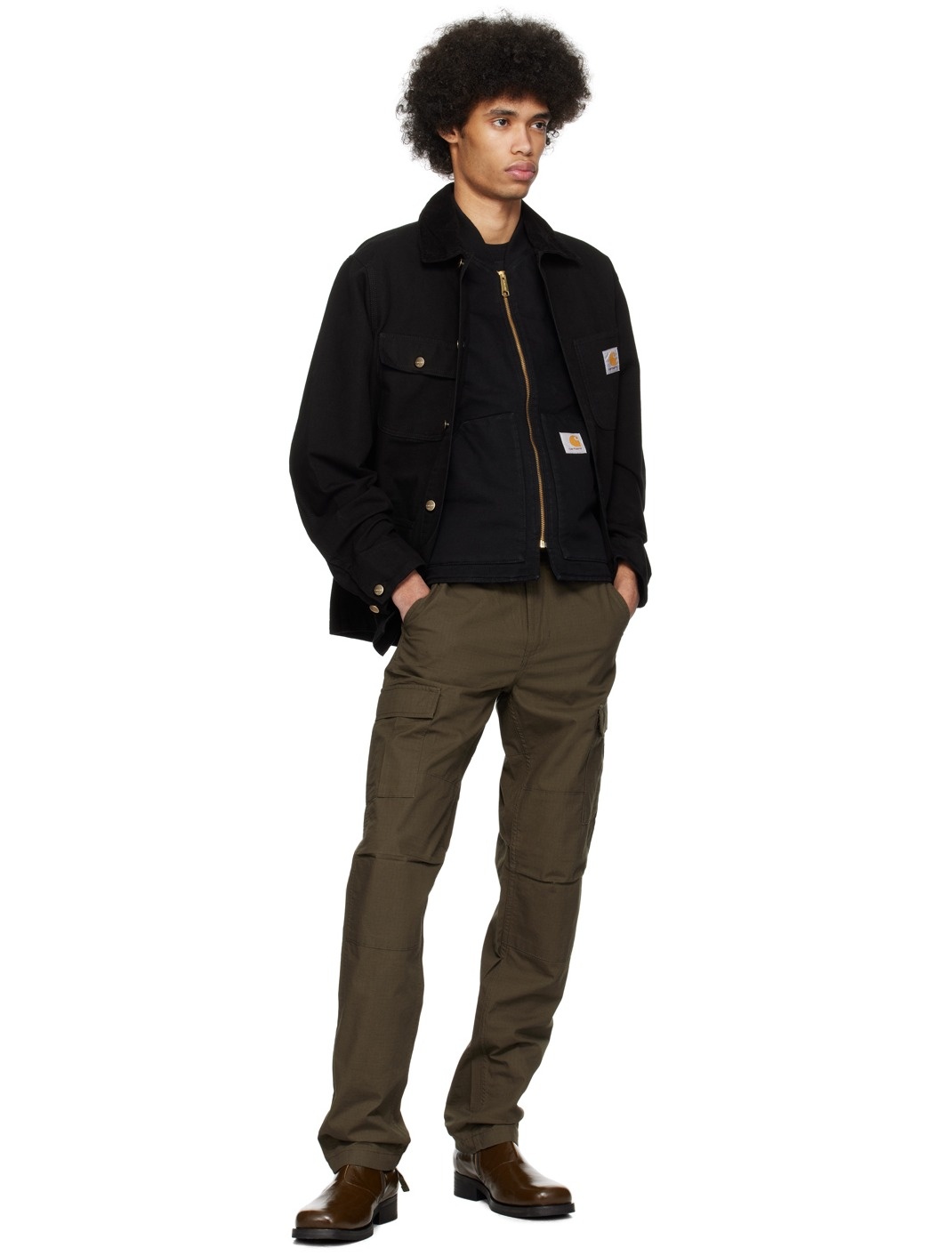 Khaki Aviation Cargo Pants - 4