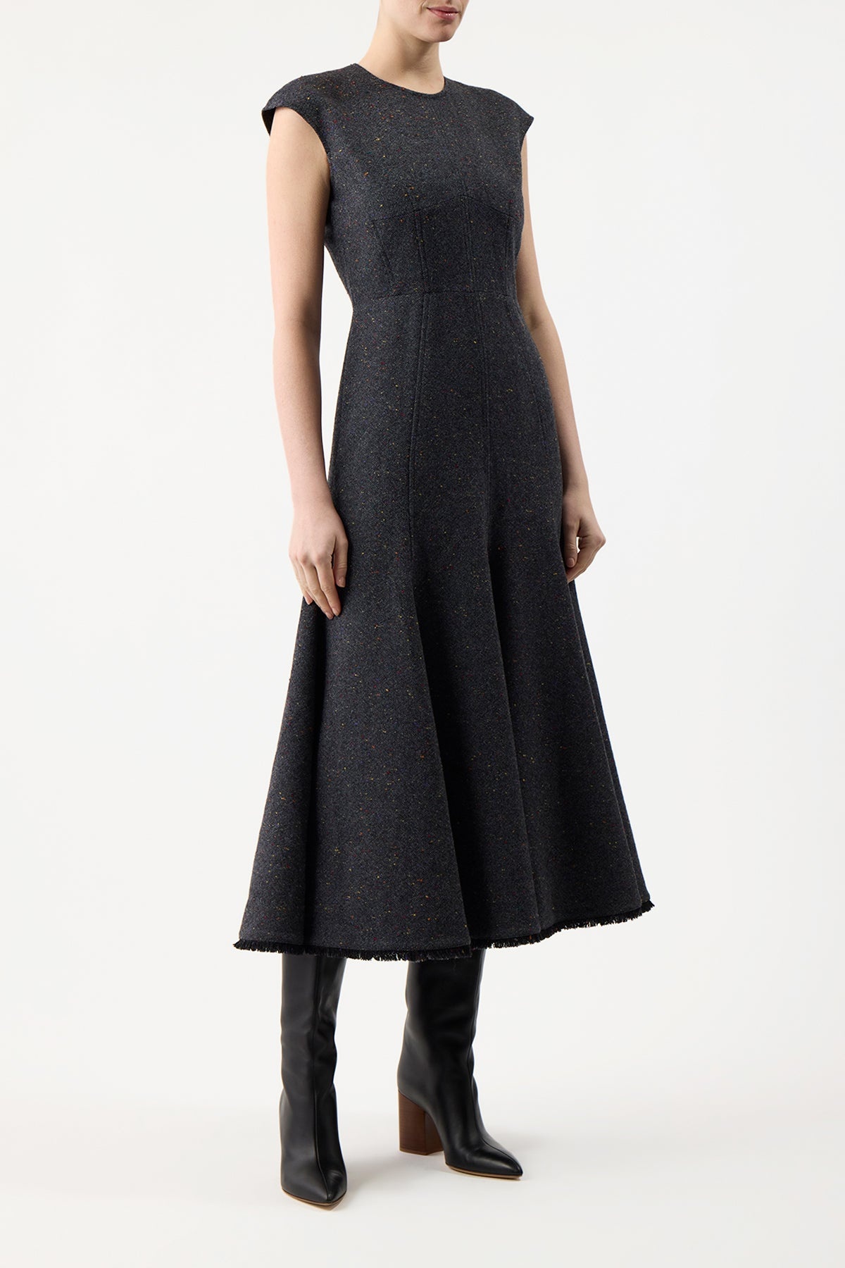 Crowther Dress in Wool Cashmere - 3