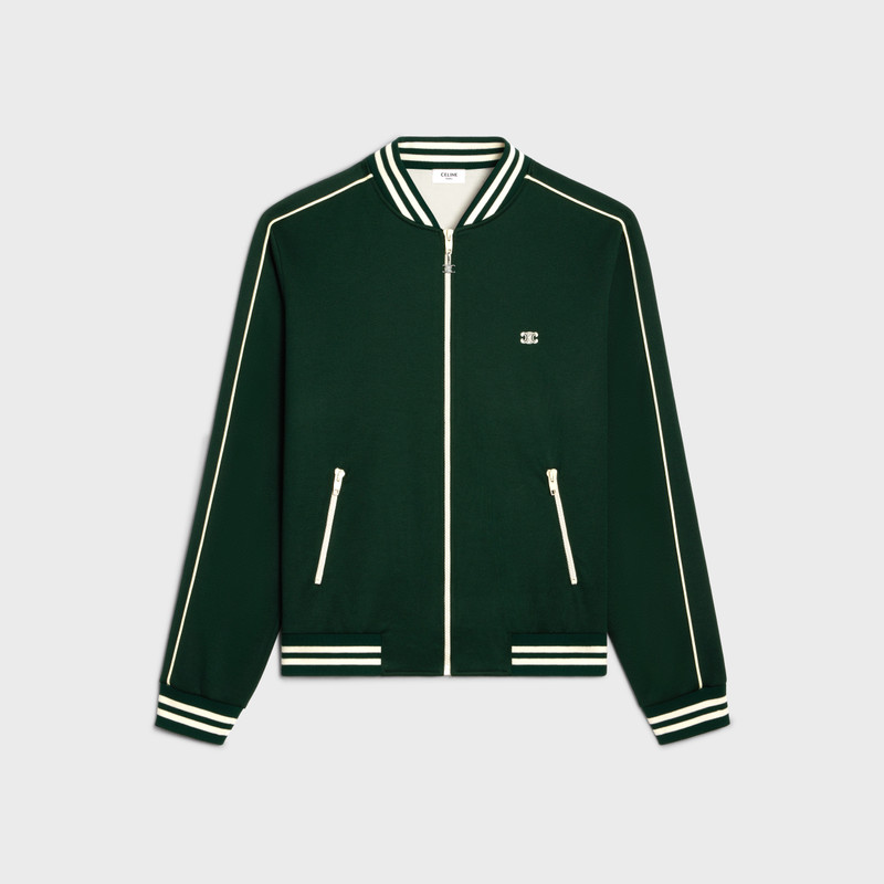 triomphe teddy jacket in double face jersey 1