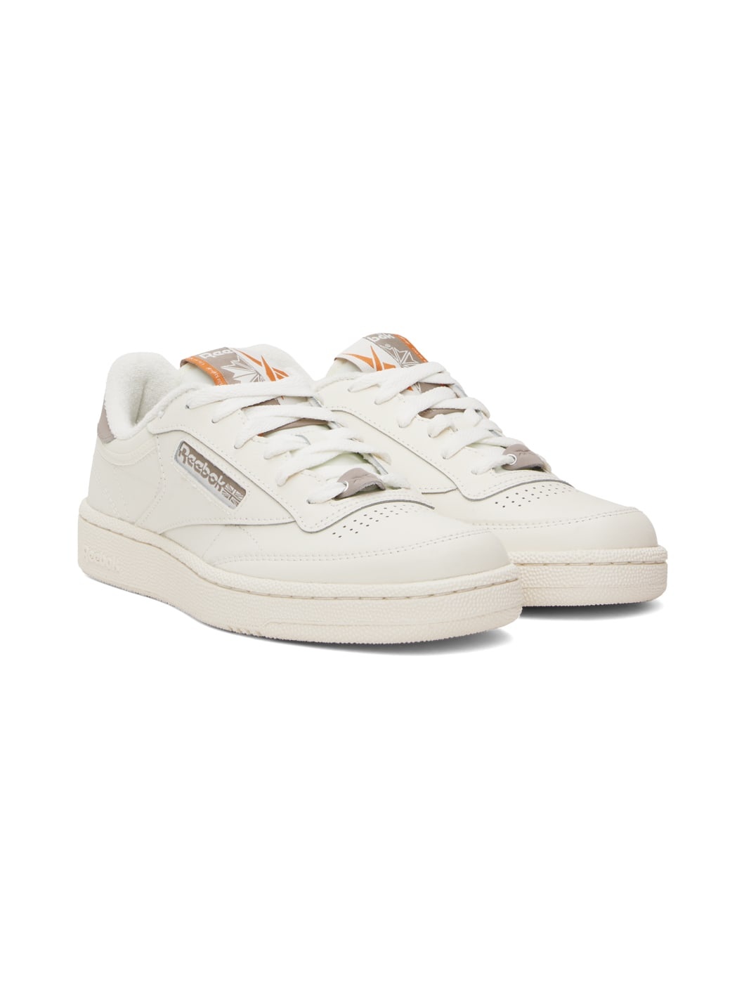 Off-White & Gray Club C 85 Sneakers - 4