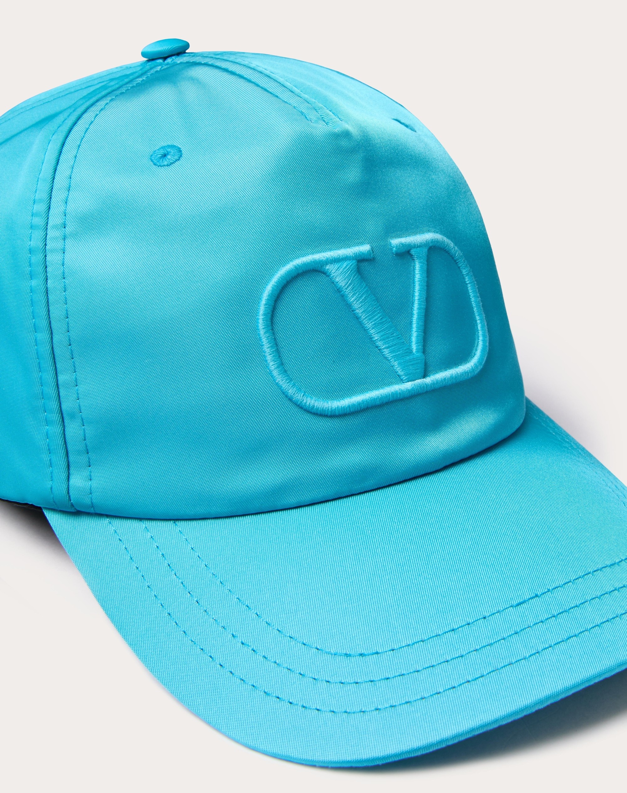 VLOGO SIGNATURE NYLON BASEBALL CAP WITH VLOGO EMBROIDERY - 1