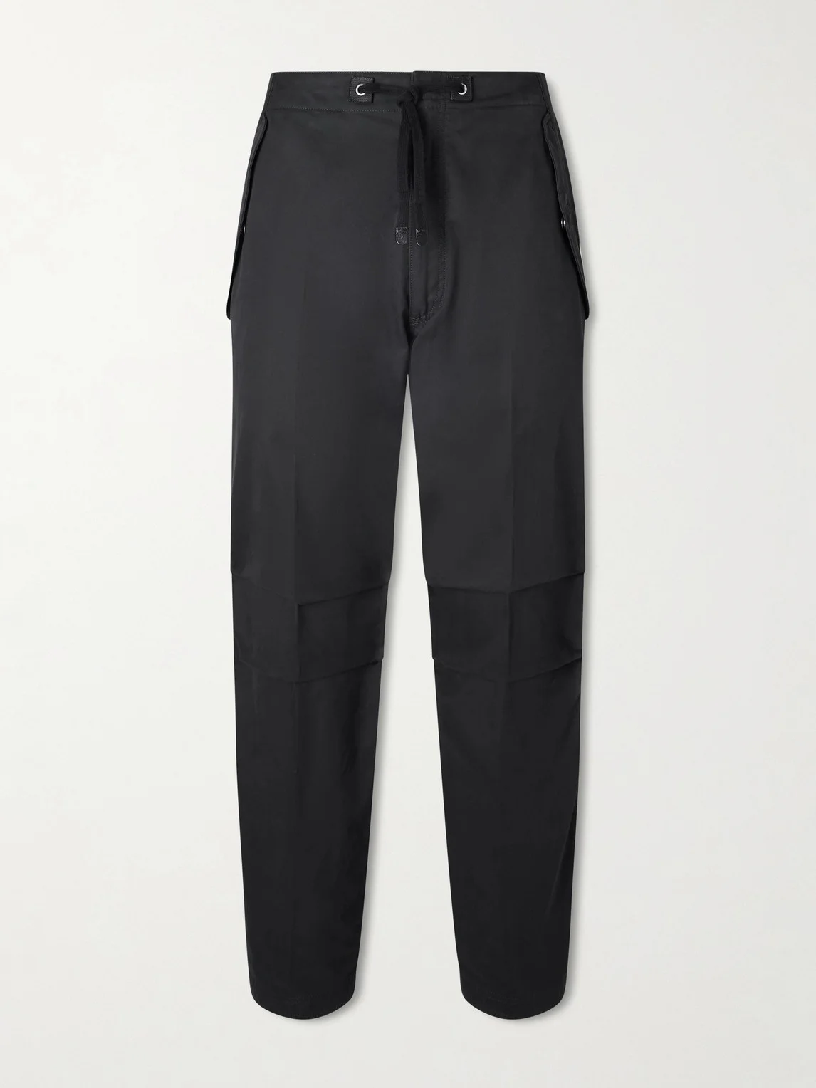 Straight-Leg Cotton-Twill Drawstring Trousers - 1