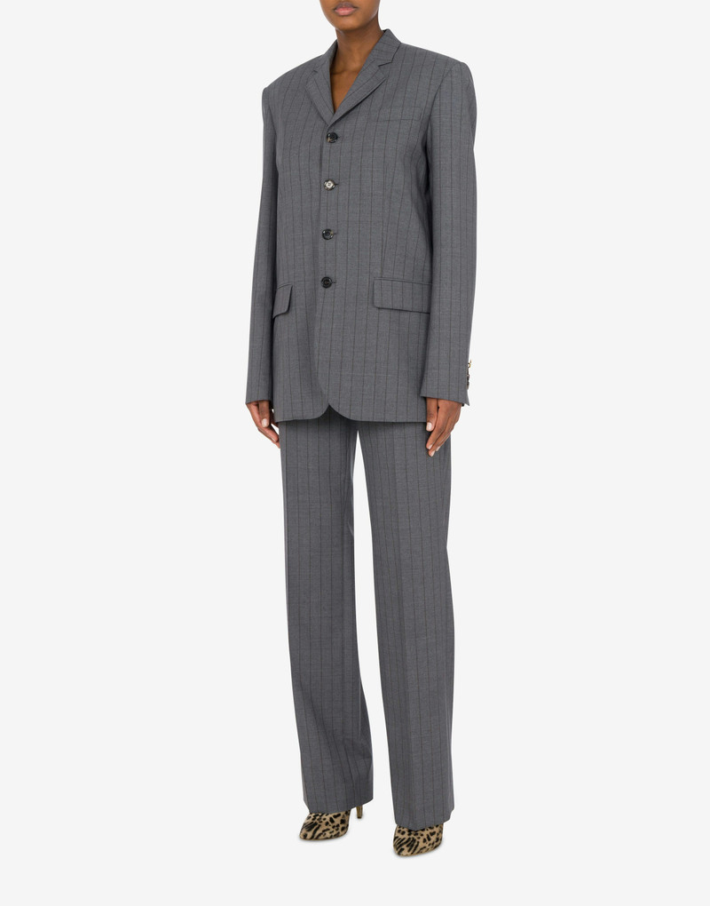 Moschino WOOL PINSTRIPE JACKET outlook