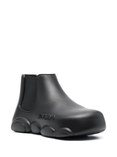 Moschino Gummy 40mm logo-embossed ankle boots outlook