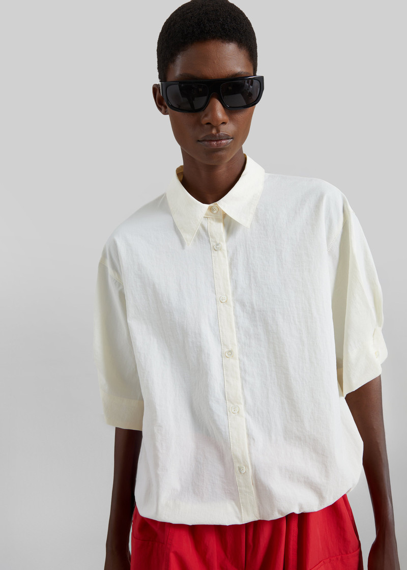Comporta Drawstring Shirt - Cream 3