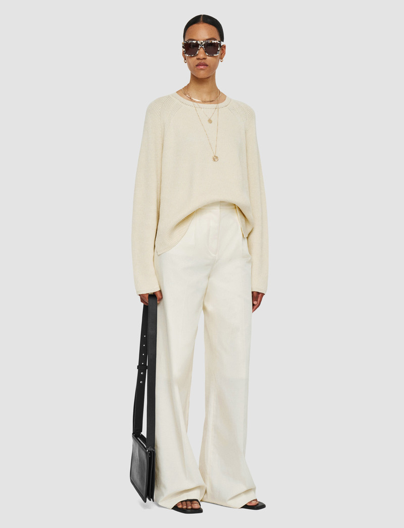 JOSEPH Alanel Soft Cotton Silk Trousers outlook