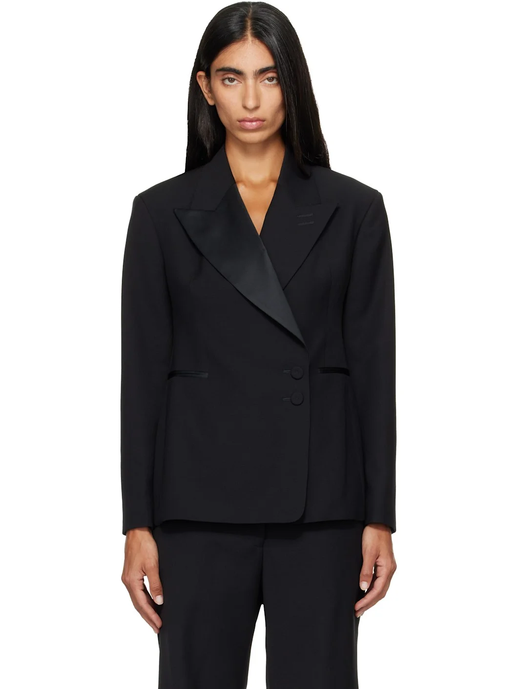 Black Gallery Tuxedo Blazer - 1