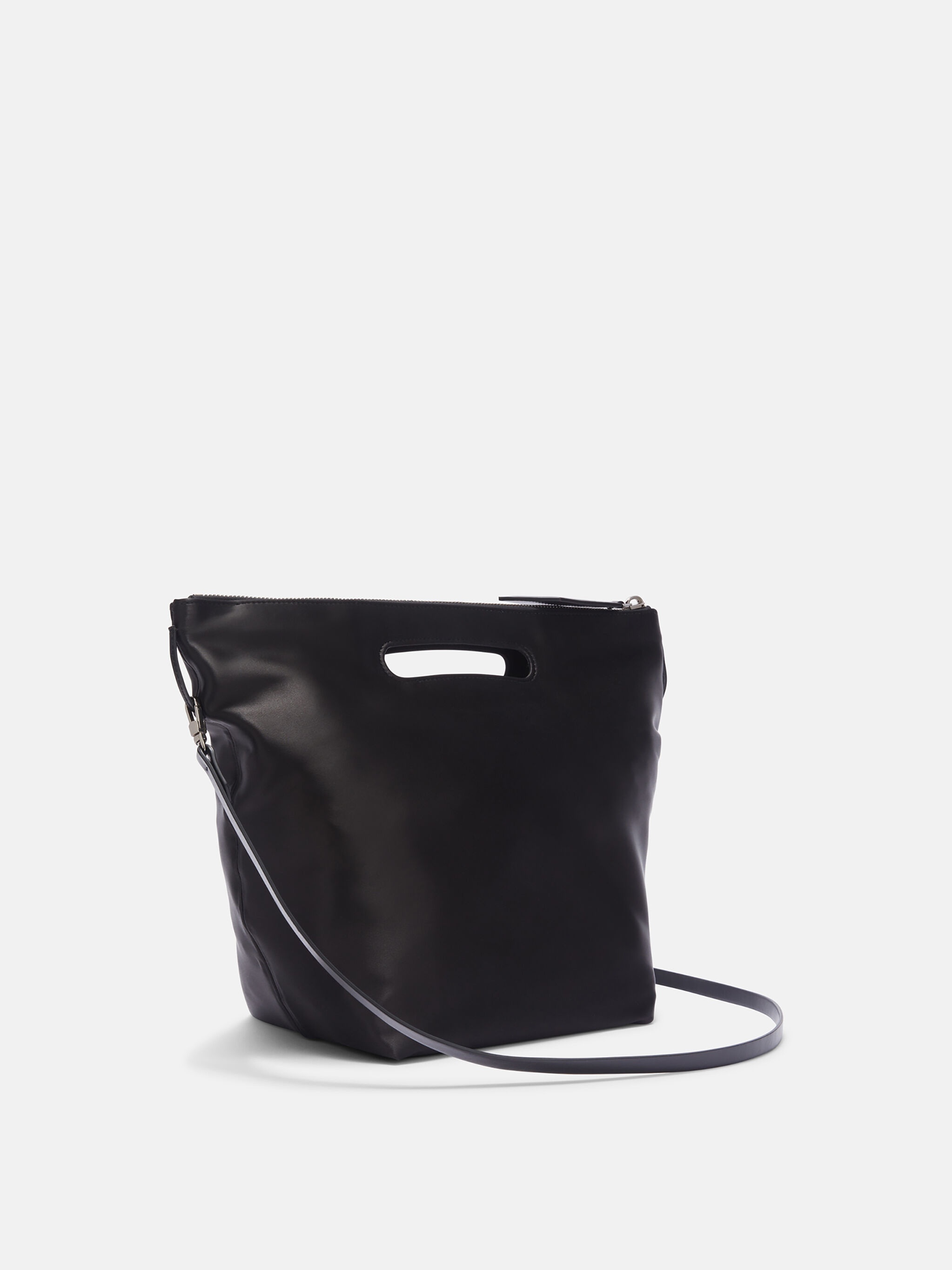 ''VIA DEI GIARDINI 30'' BLACK TOTE BAG - 3