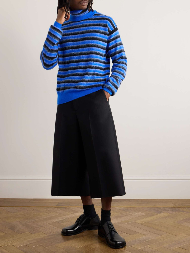 Marni Striped Brushed-Wool Rollneck Sweater outlook