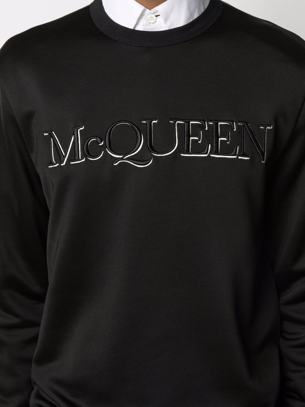 embroidered-logo sweatshirt - 5