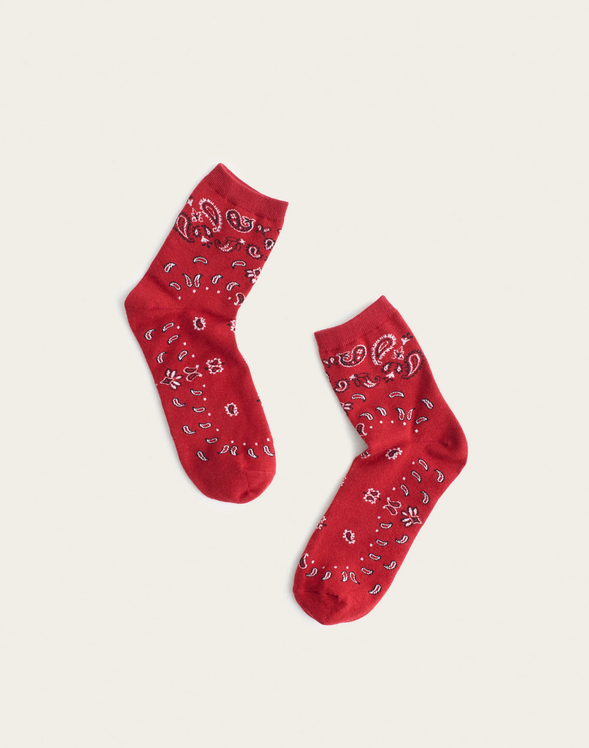 Bandana-Print Ankle Socks - 1