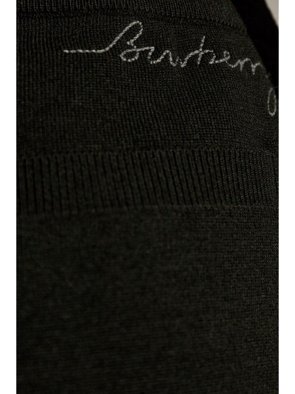 embroidered-logo knitted track pants - 5