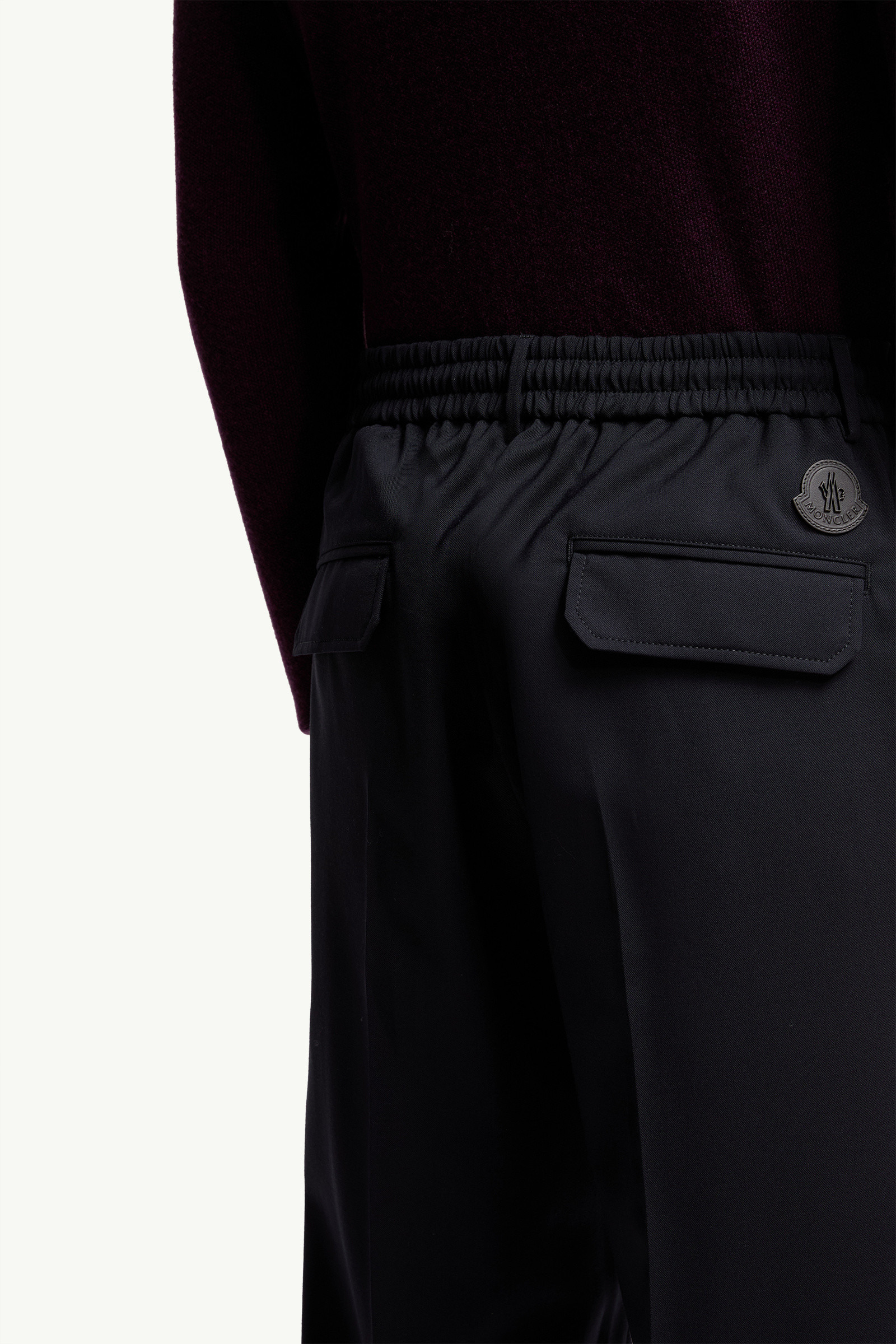 Wool Blend Gabardine Tailored Pants - 6