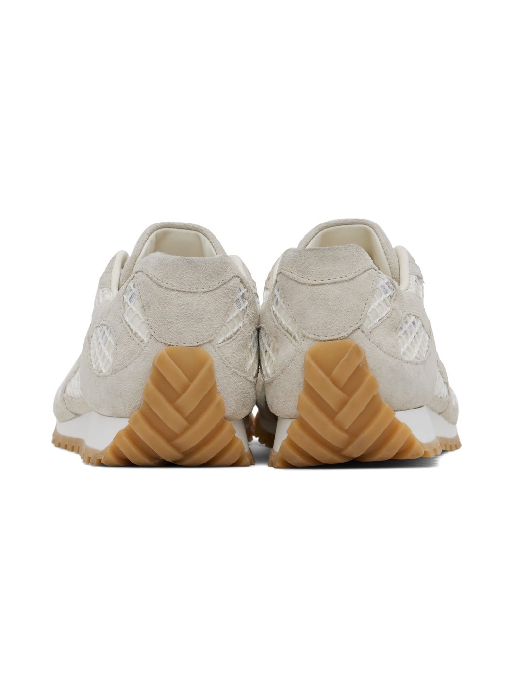 White & Gray Orbit Sneakers - 2