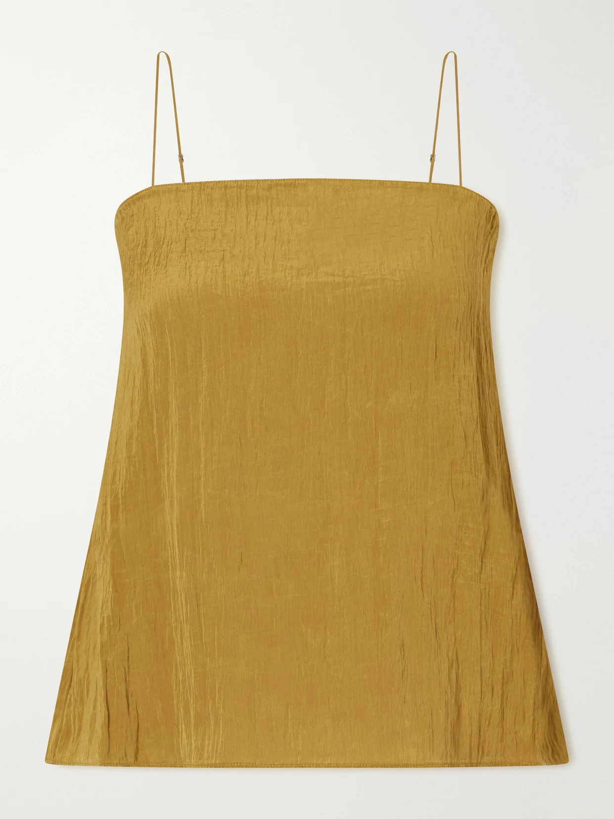 Crinkle Charmeuse Tank - 1