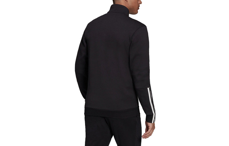 adidas adidas M DK TJ Athleisure Casual Sports Stand Collar Jacket Black GV5338 outlook