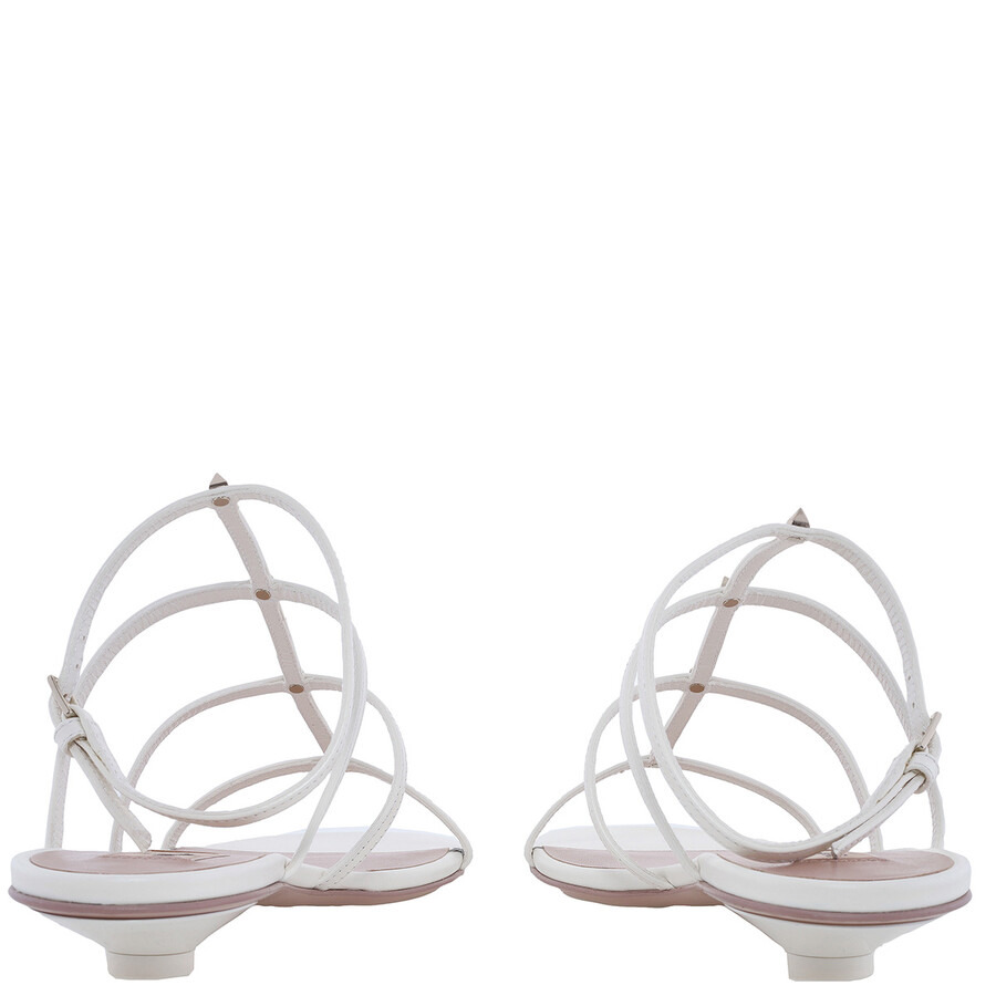 Valentino Rockstud Wispy Embellished Leather Sandals - 4