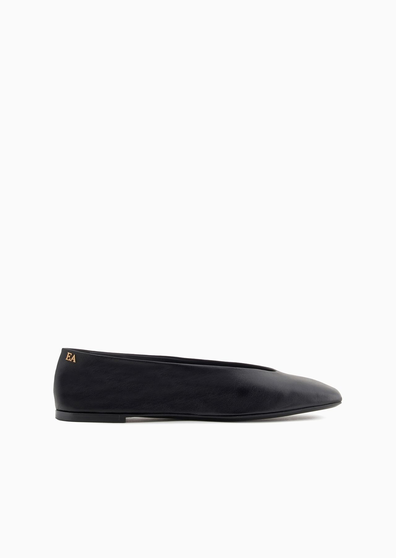 Nappa-leather square-toed ballerinas - 1