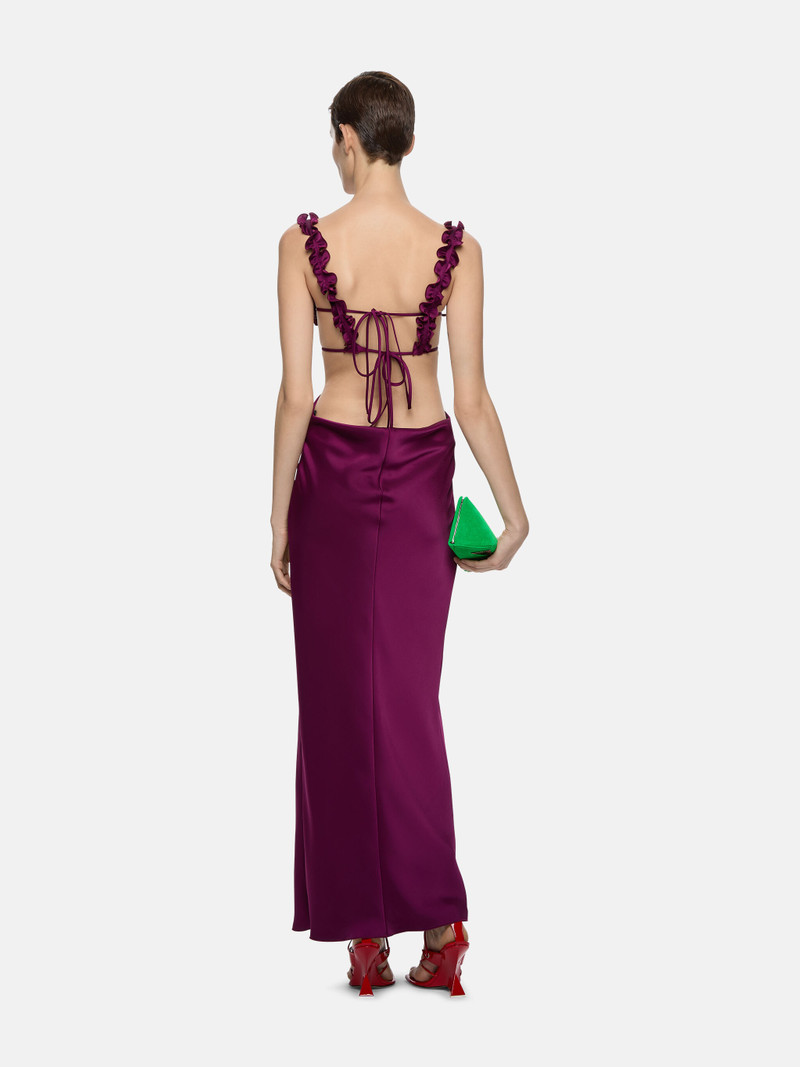 ''AMBER'' BURGUNDY MIDI DRESS 3