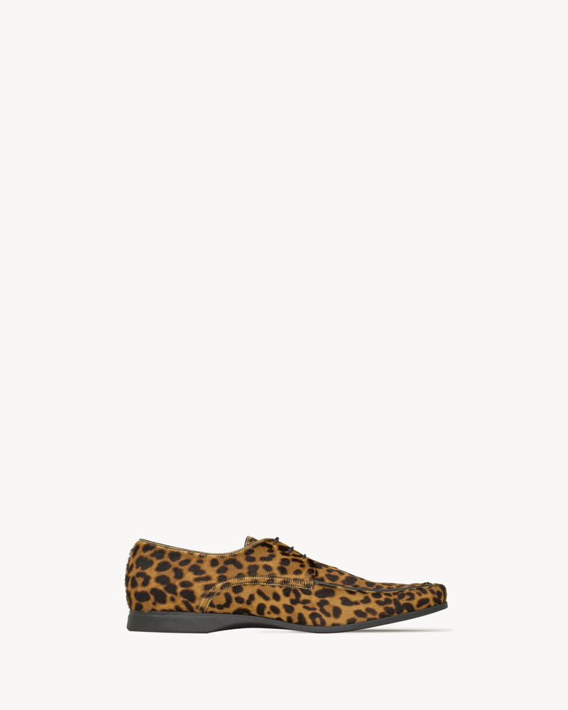 ÉTIENNE DERBIES IN PONY HAIR LEATHER 1