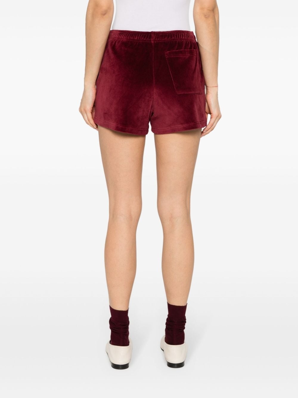 SRC velour mini shorts - 4