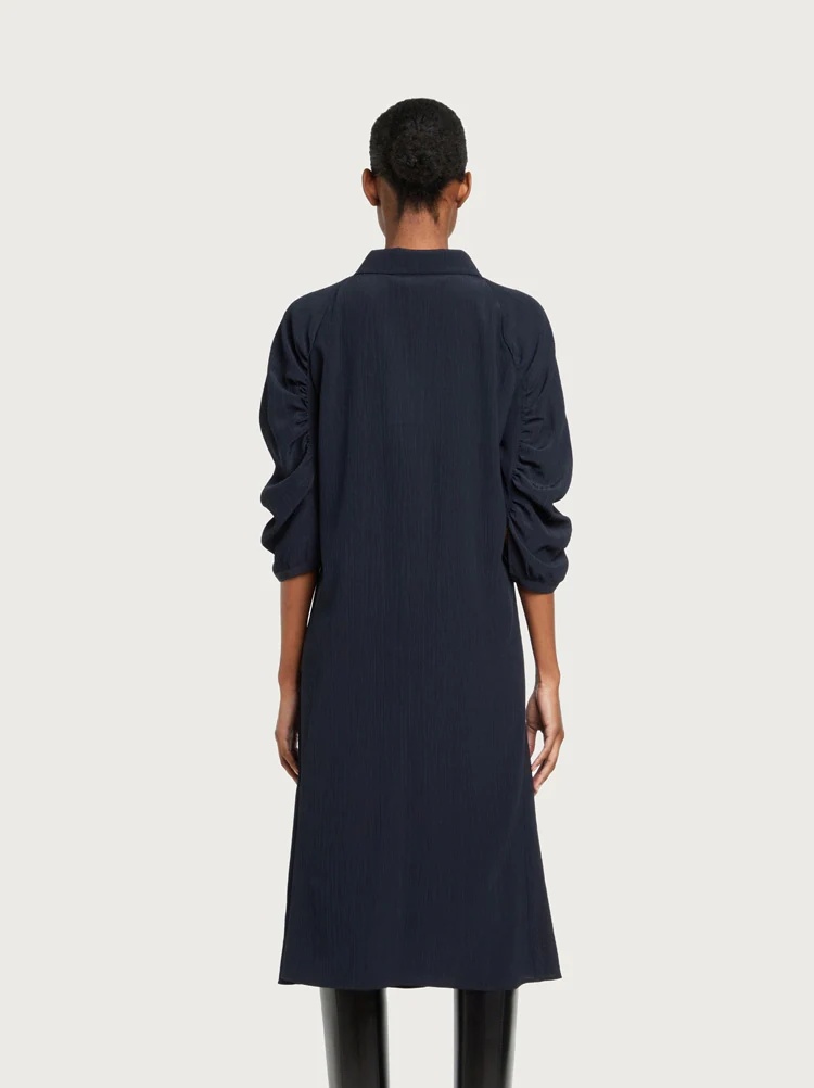 CREPON SILK DRESS - 3