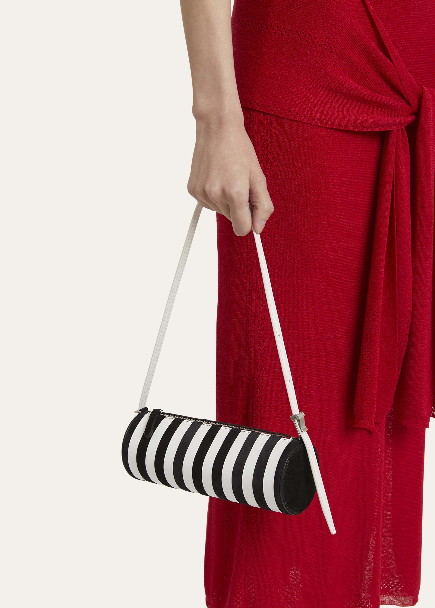 Silo Striped Napa Leather Shoulder Bag - 2