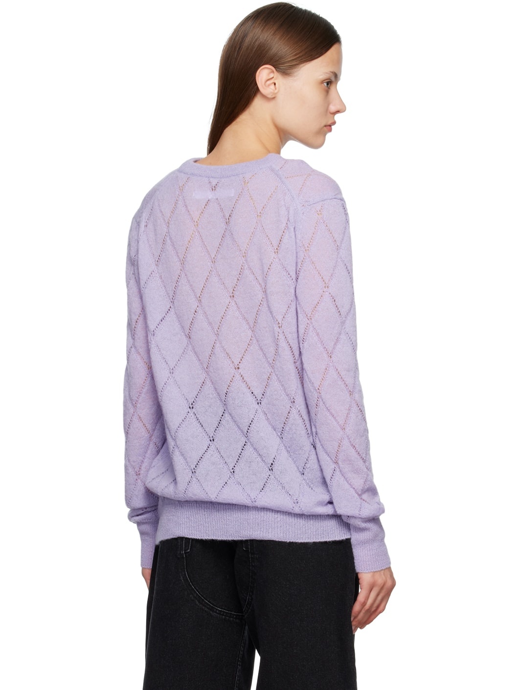 Purple Laddered Sweater - 3
