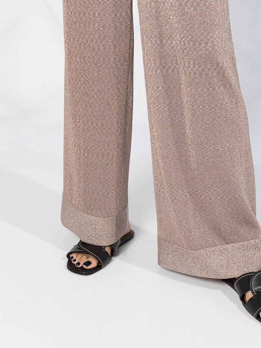 high-waisted wide leg trousers - 3