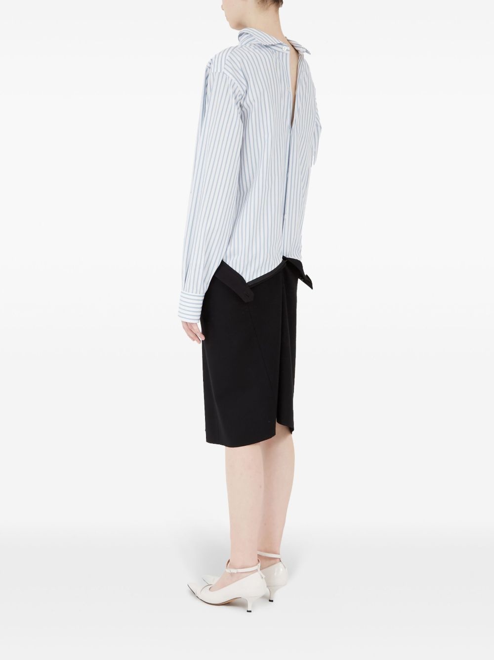 panelled midi dress - 6