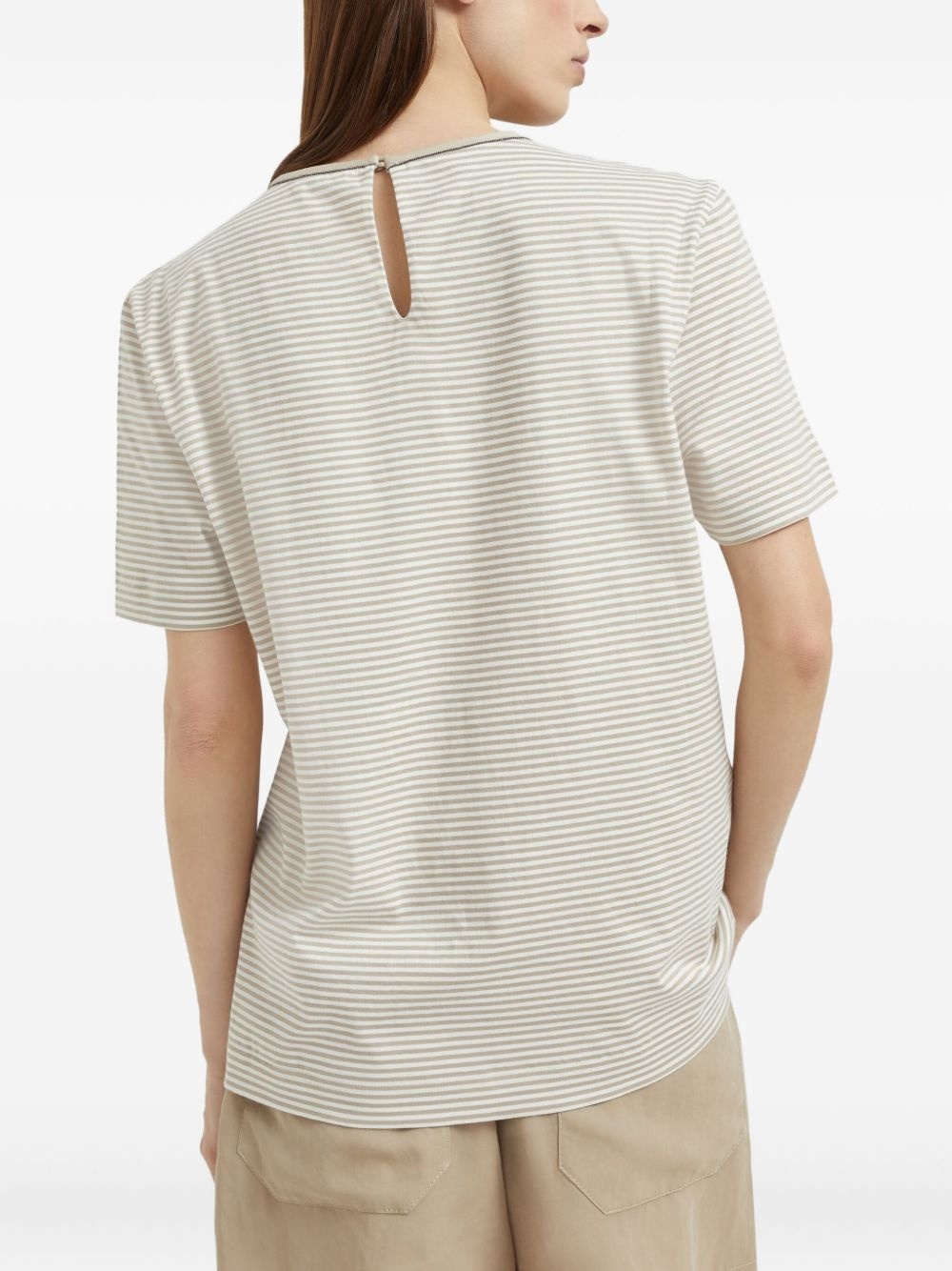 striped T-shirt - 4