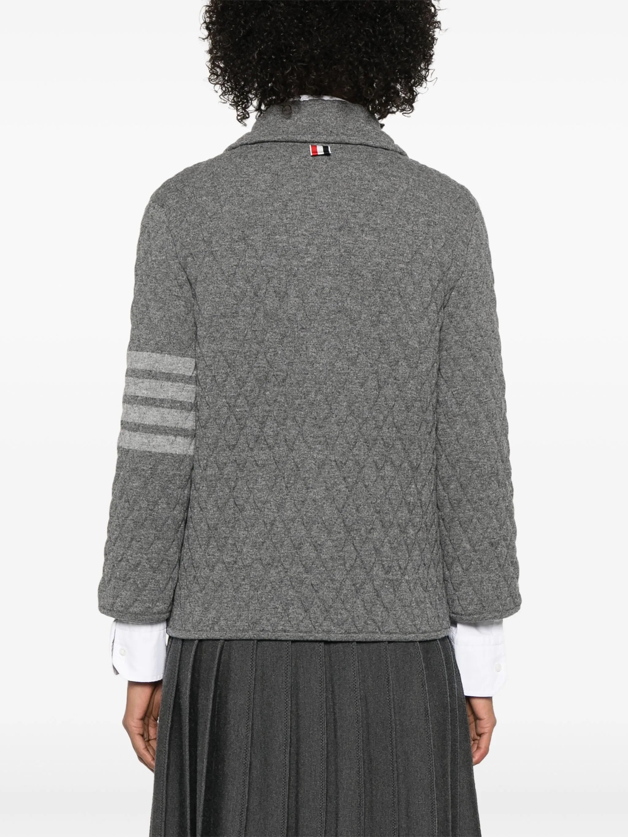 Thom Browne 4 Bar Stripes Quilted Jacket - 2