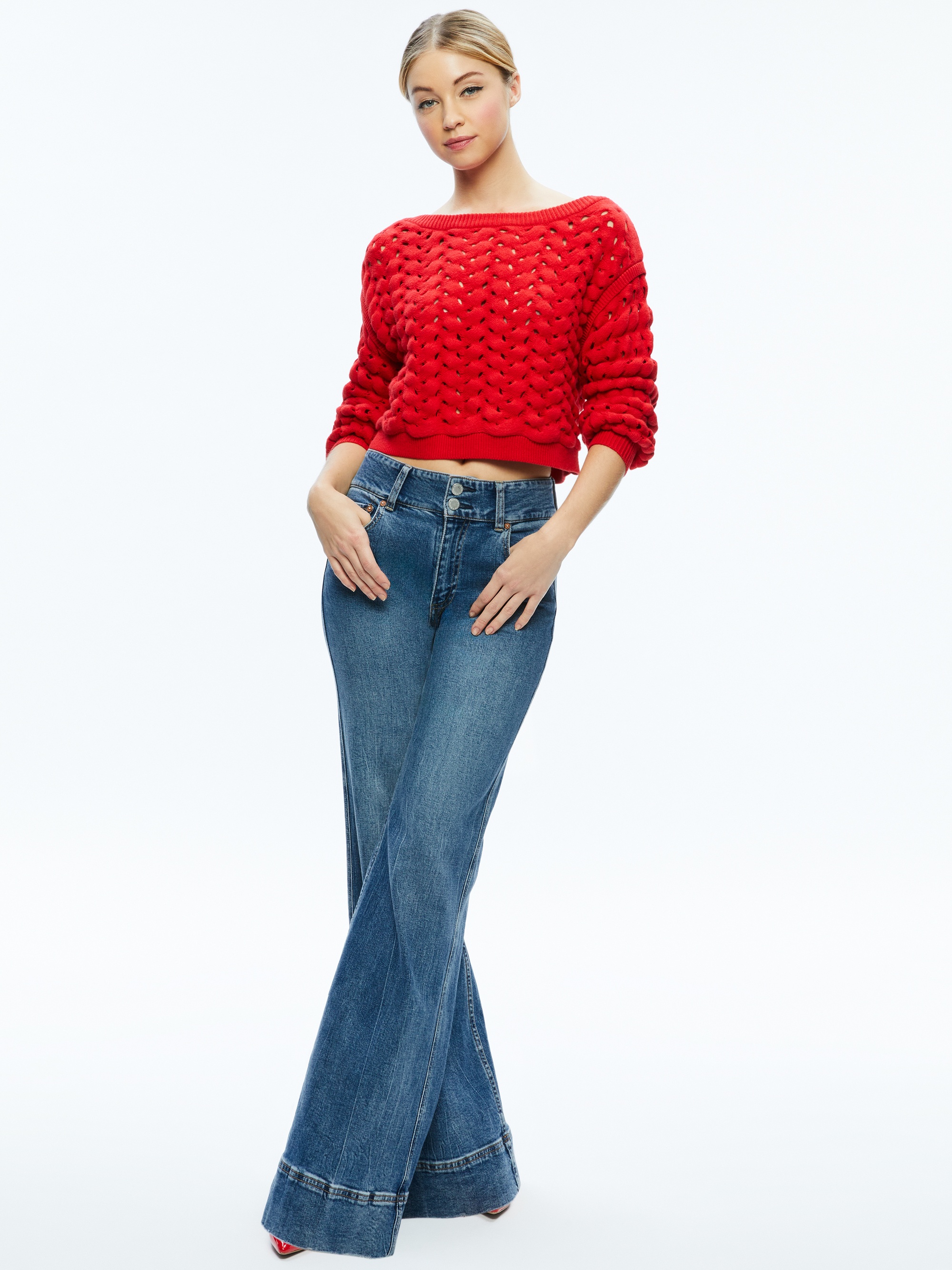 ALLENE CABLE KNIT CREWNECK - 5