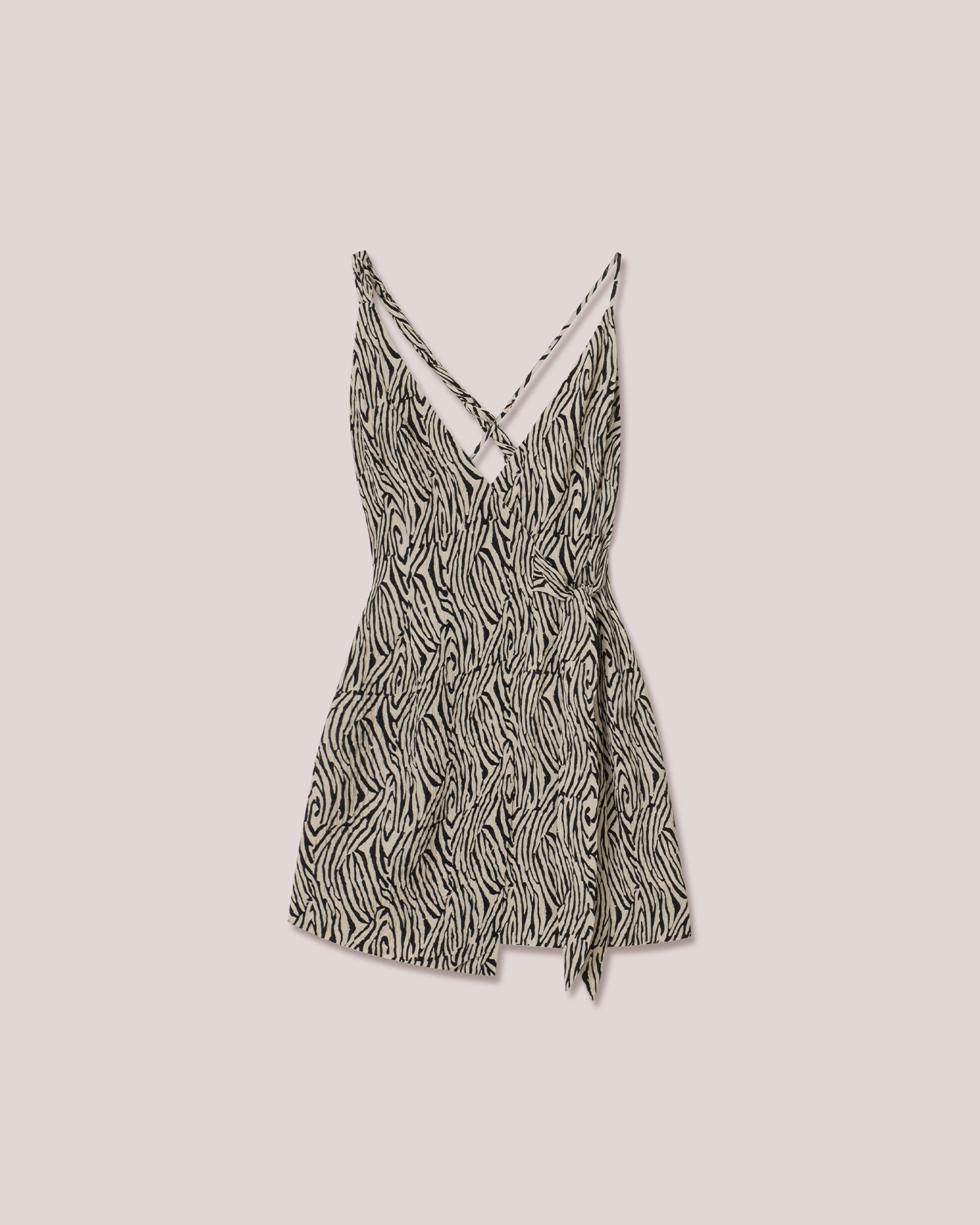 Asymmetric Wrap Dress - 3