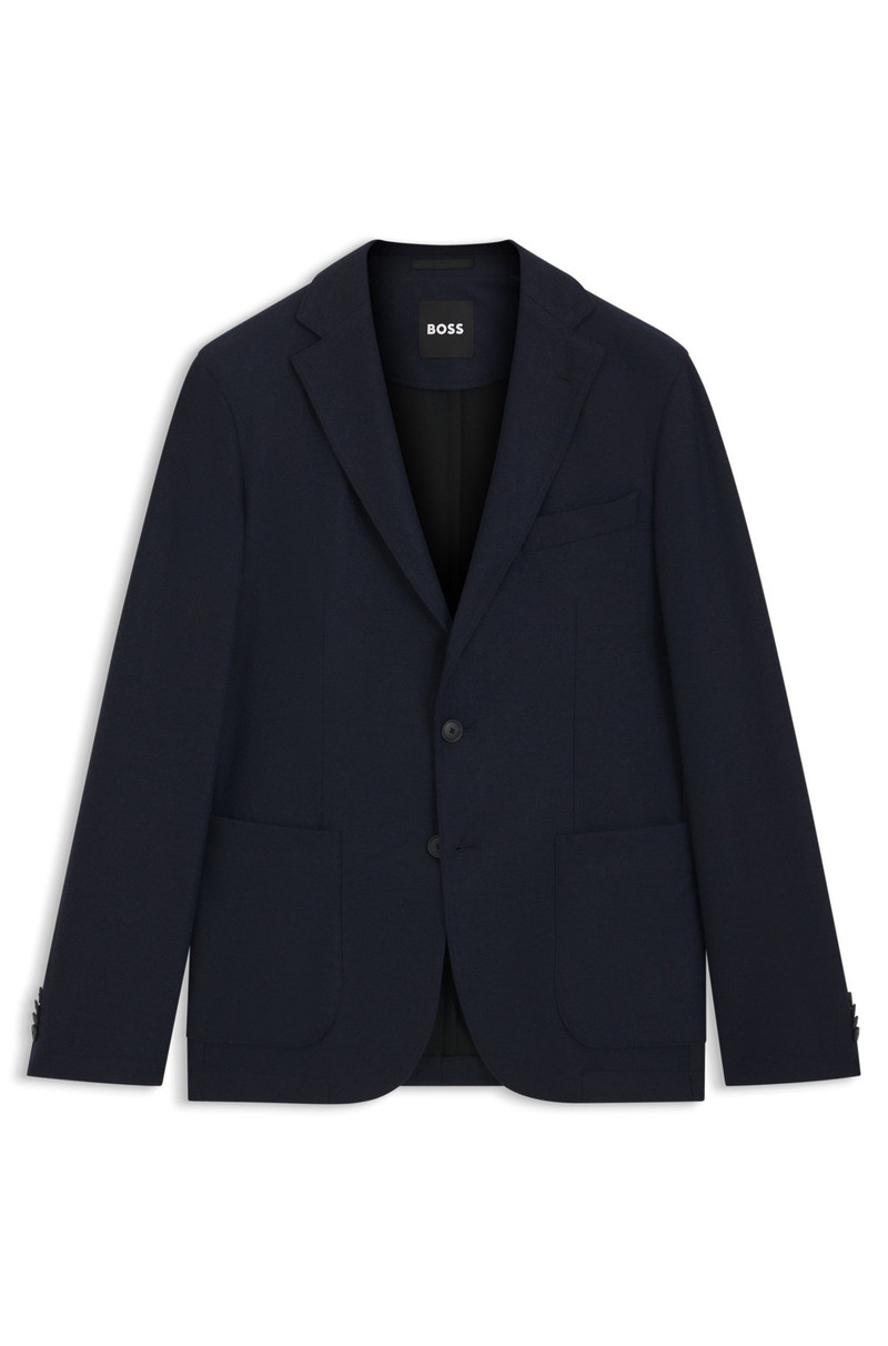 SLIM-FIT BLAZER IN BRUSHED STRETCH FLANNEL 1