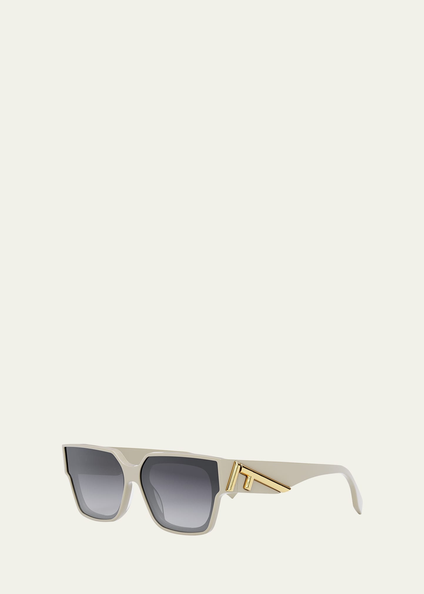 Oversized F Square Acetate Sunglasses - 2