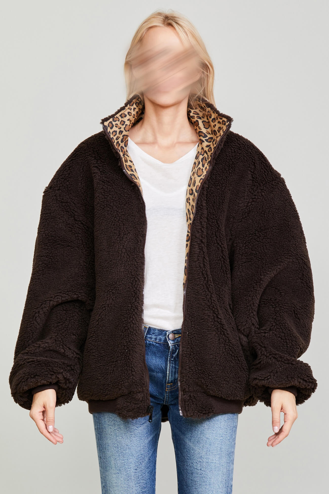 BACKZIP WINDBREAKER - PRINTED LEOPARD - 4