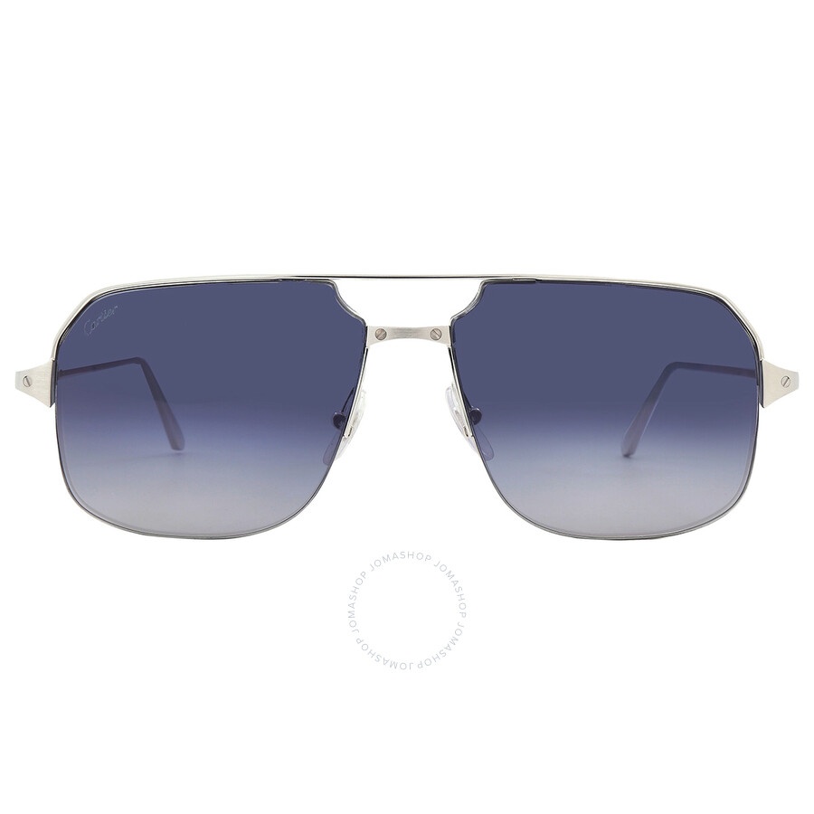 Cartier Blue Gradient Flash Navigator Men's Sunglasses CT0230S 004 59 - 1